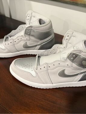 Jordan Grey / Metallic Sneakers (Never Worn)